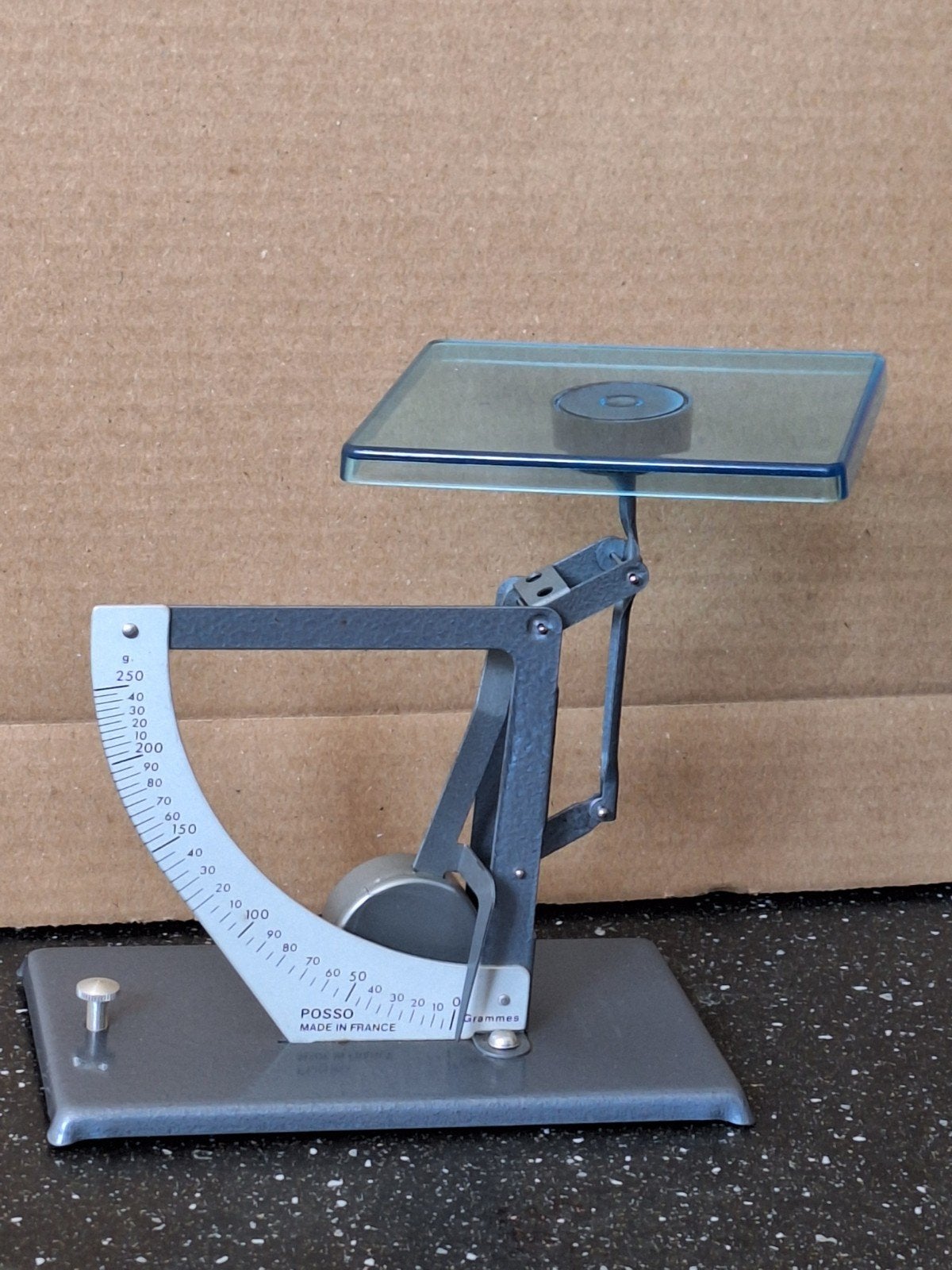 Vintage POSSO brievenweegschaal – Made in France (jaren 60), Ophalen of Verzenden