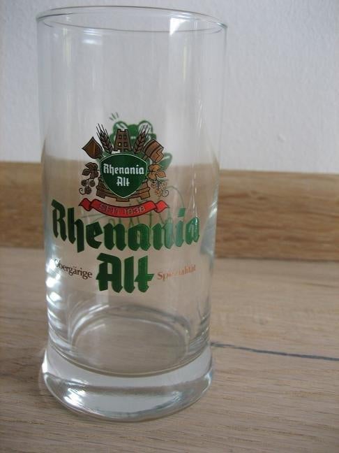 Bierglas "Rhenania Alt" (Krombacher), Ophalen of Verzenden, Nieuw, Glas of Glazen, Overige merken