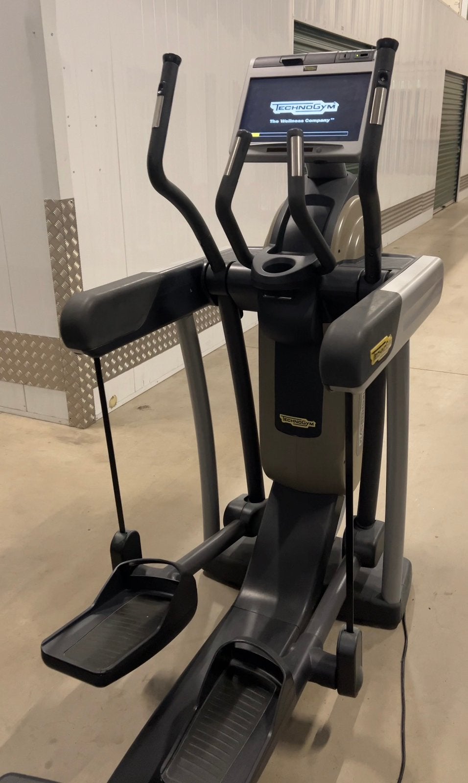 2x TechnoGym Vario Excite+ 700 Crosstrainers + 1x Stepper, Ophalen, Gebruikt, Metaal, Crosstrainer