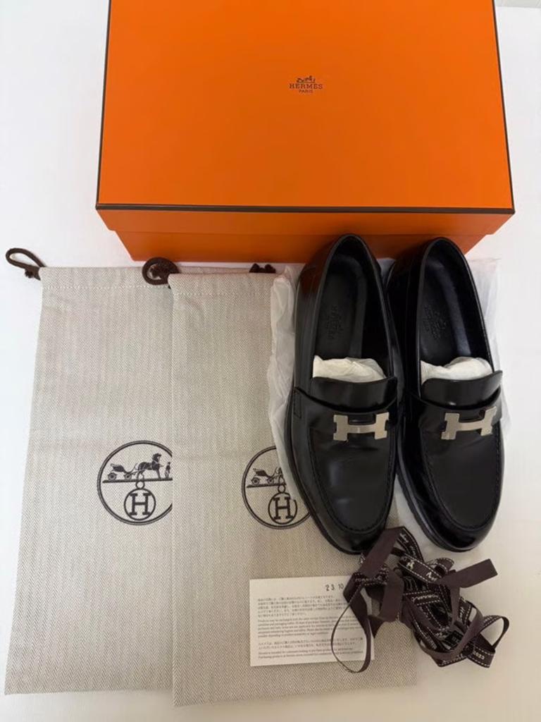 Origineel instappers Hermes Faubourg Moccasin Schoenen, Ophalen of Verzenden, Zo goed als nieuw, Instappers