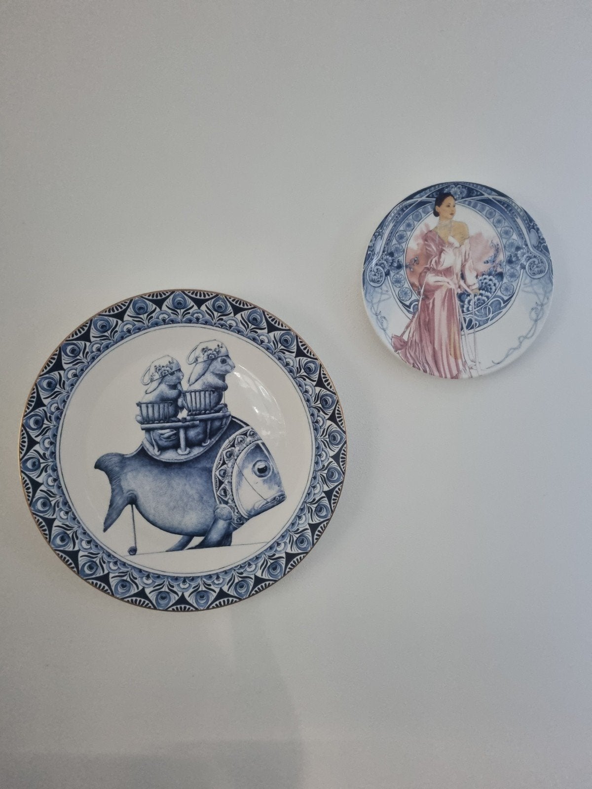 Decoratieve Borden - Heinen Delfsblauw, Ophalen of Verzenden