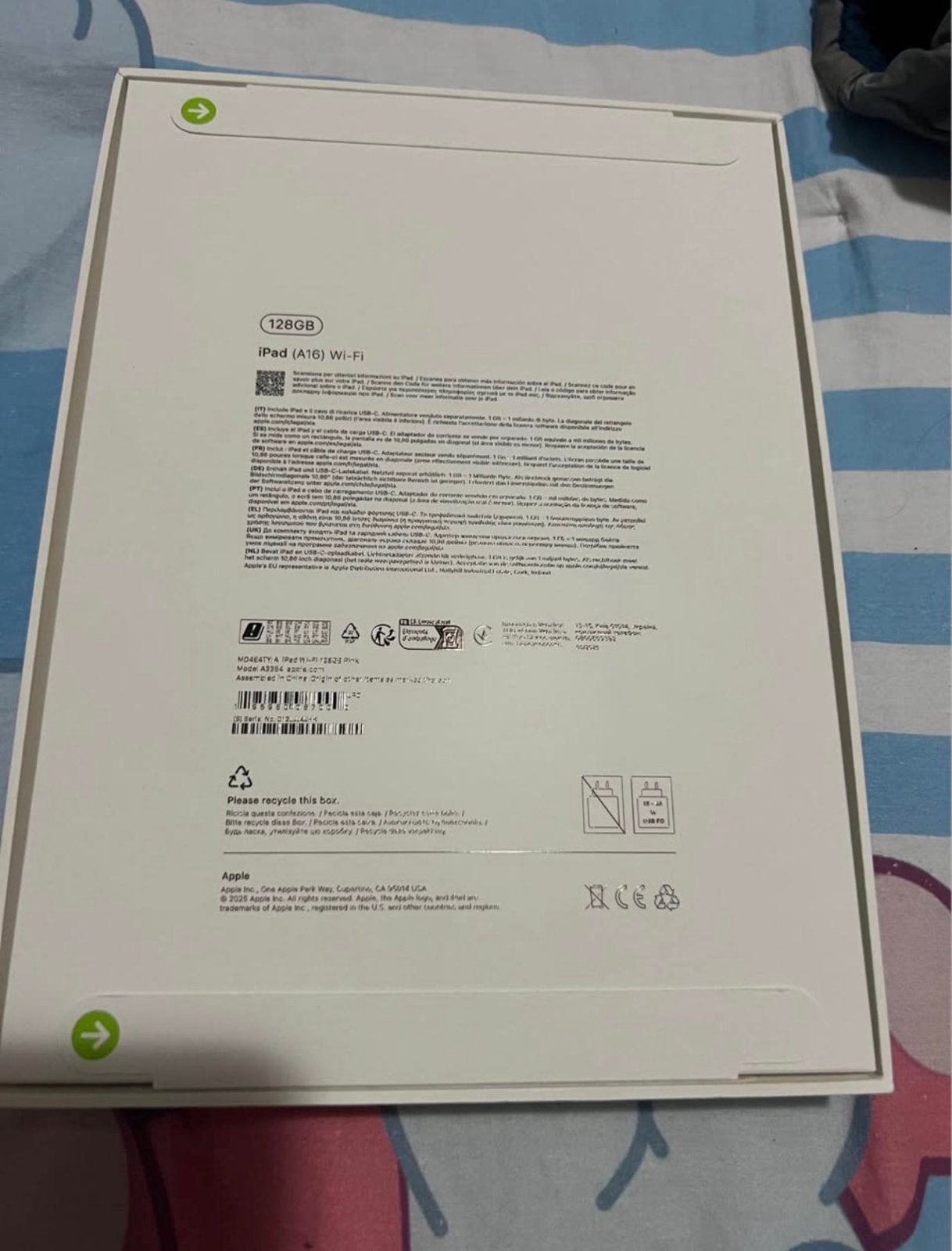 Nieuwe iPad (11e generatie) A16 Roze 128GB Wi-Fi met bon, Computers en Software, Apple iPads, Rose Goud, Apple iPad, 11 inch, Nieuw