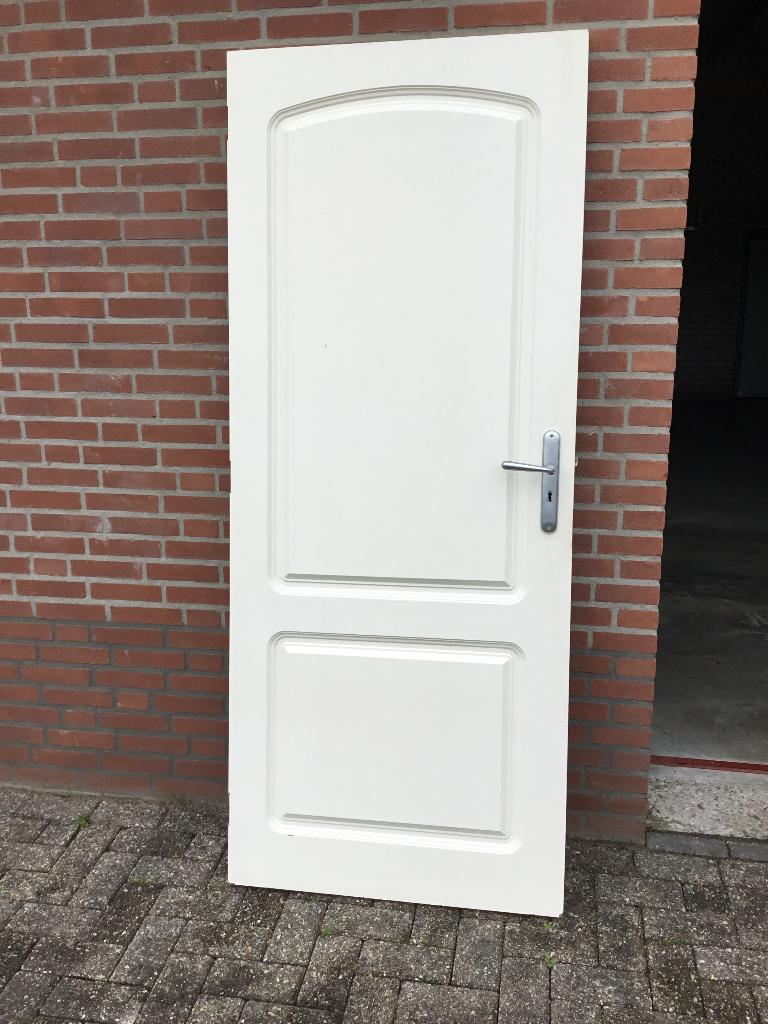 Binnendeuren hout / glas, Ophalen, Gebruikt, 80 tot 100 cm, Binnendeur