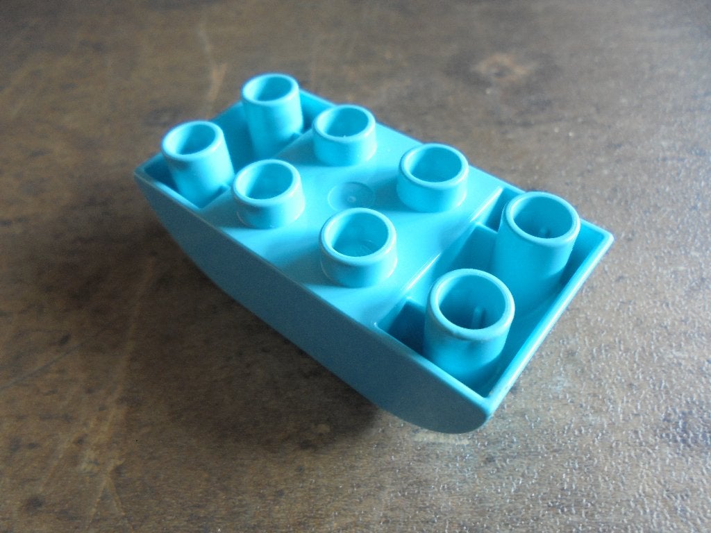 Lego Duplo Brick 2x4 Slope Curved Inverted (zie foto's) 3, Ophalen of Verzenden, Gebruikt, Losse stenen, Duplo
