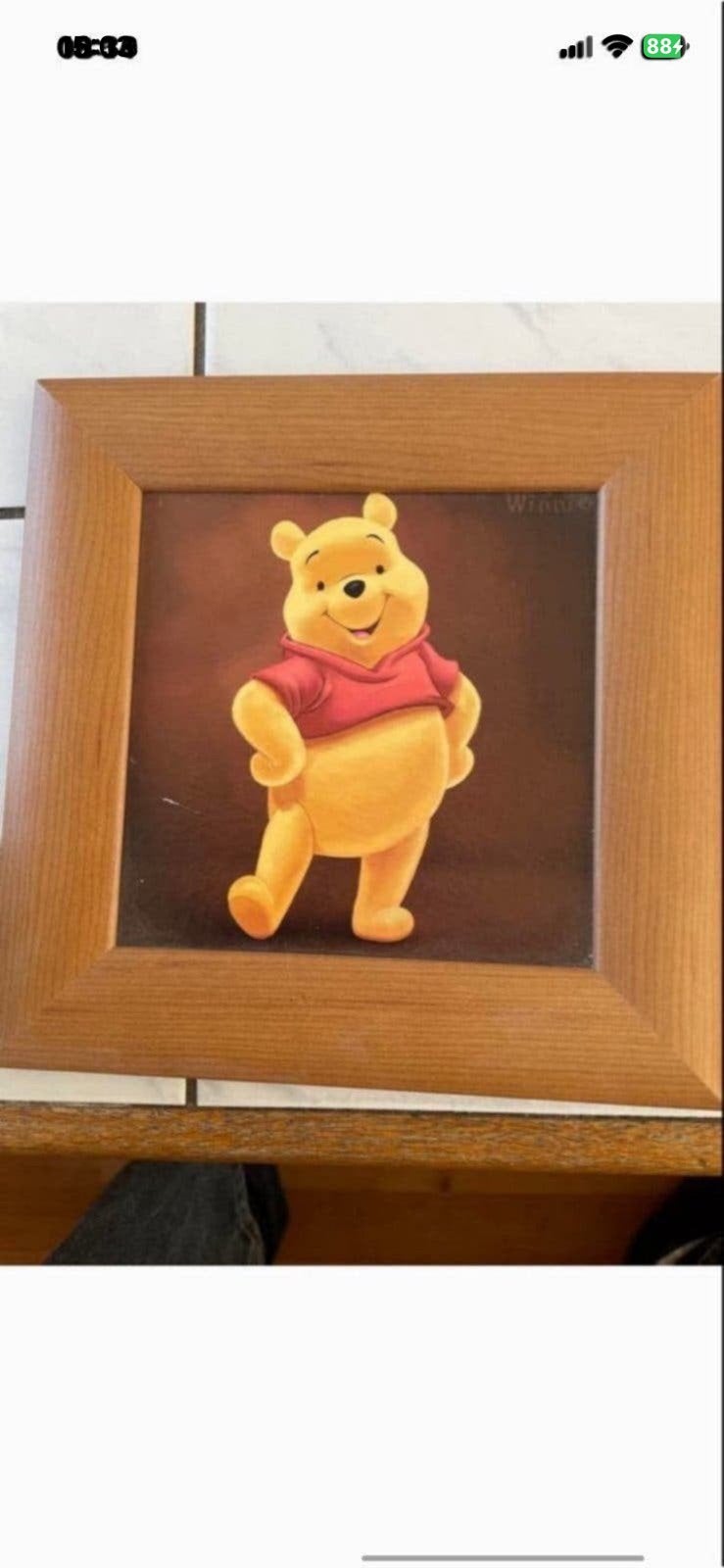 Winnie the pooh en Teigetje schilderijtjes., Ophalen of Verzenden, Zo goed als nieuw, Wanddecoratie