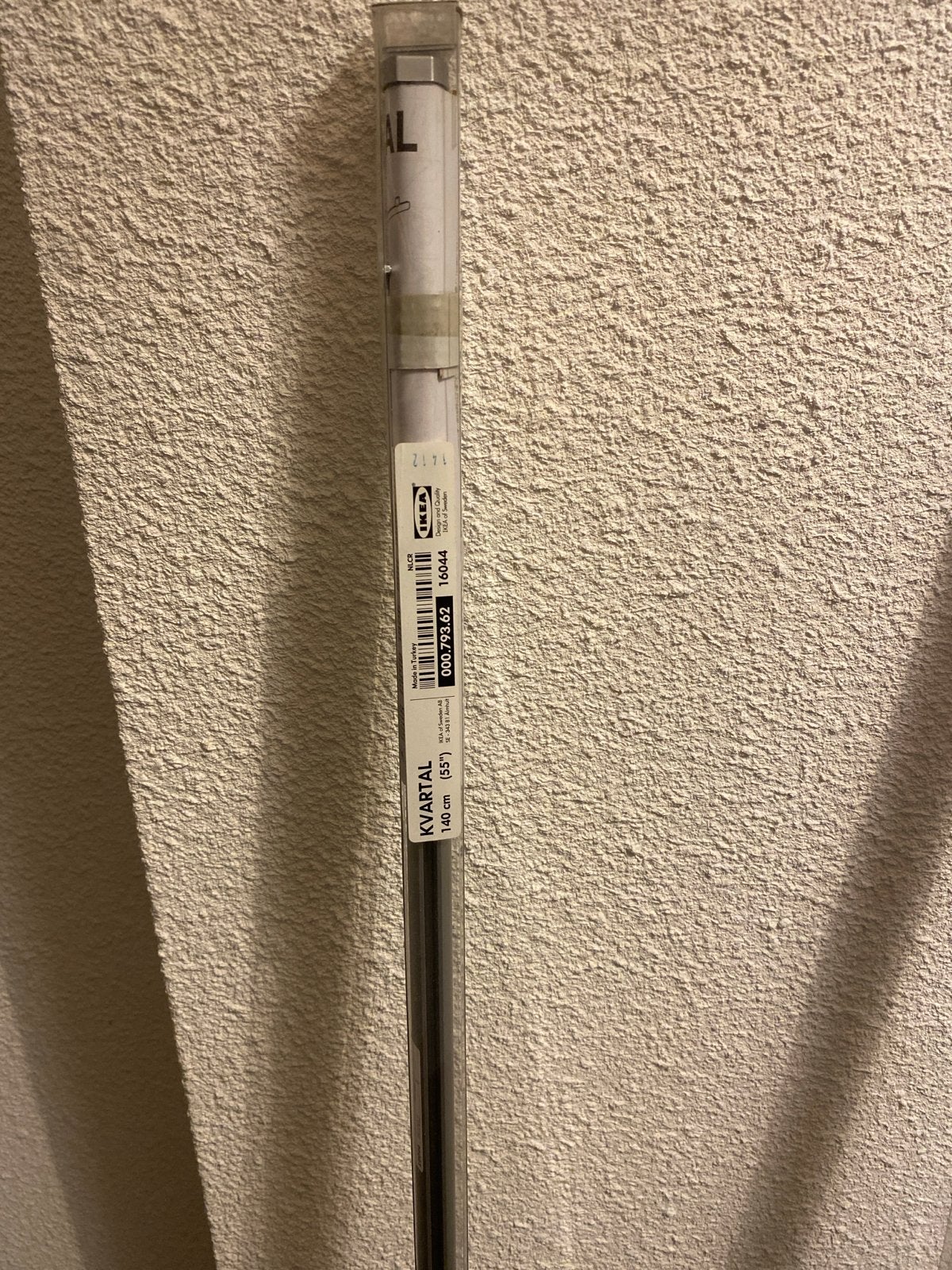 Kvartal gordijnroede 140 cm (1 of 2 stuks), Ophalen, Metaal, Nieuw, IKEA