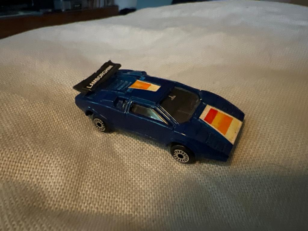 Nieuwe Lamborghini speelgoedauto - Blauw met strepen, Ophalen of Verzenden, Nieuw