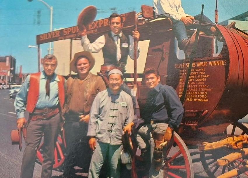 Familie Cartwright uit Bonanza, Verzamelen, Verzenden, 1960 tot 1980, Gelopen, Sterren en Beroemdheden