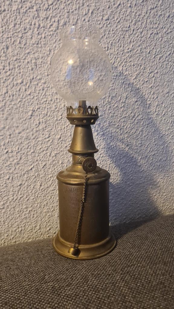 Lampe Pigeon, olielamp antiek, Ophalen