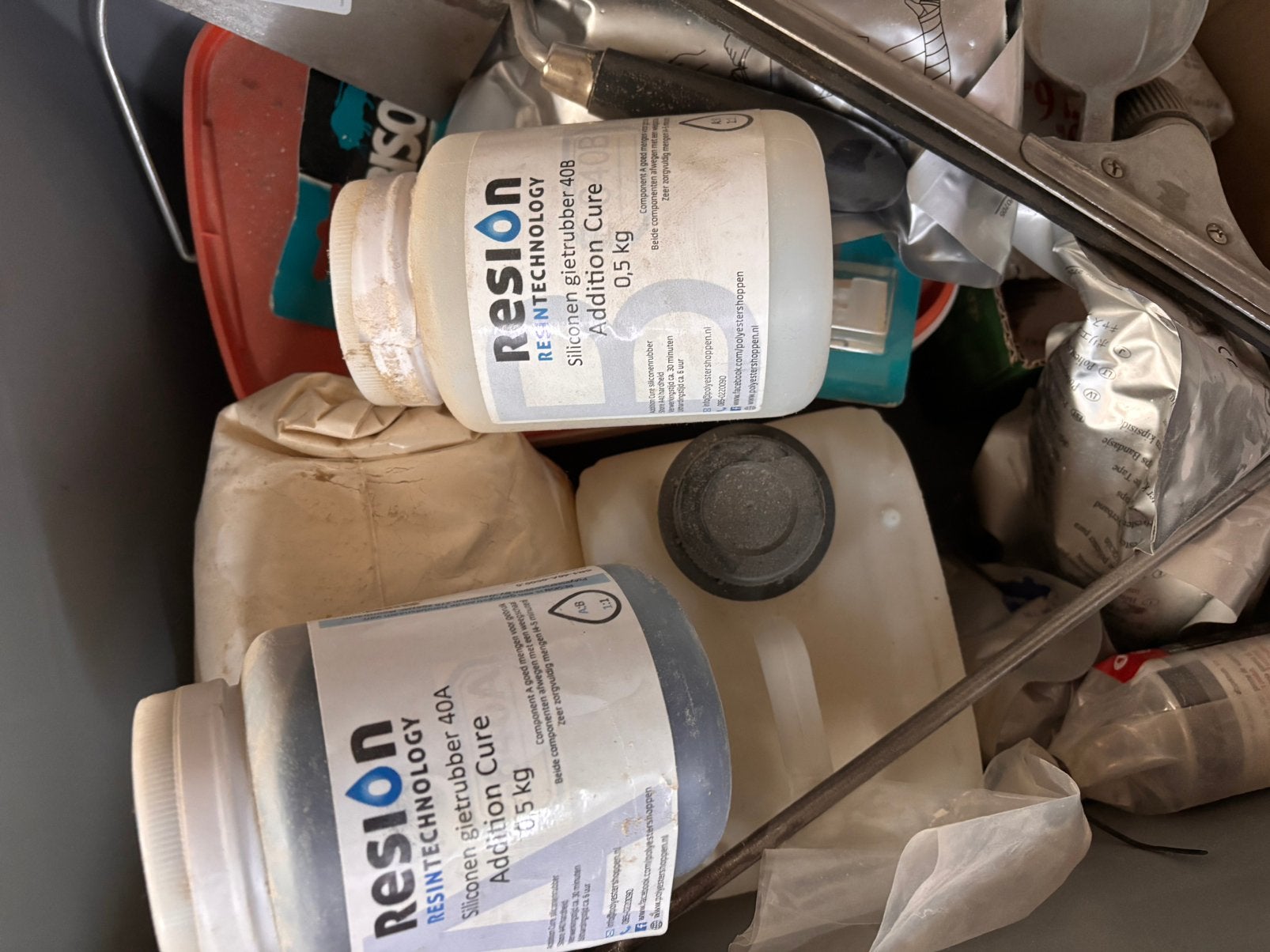 diverse gietmaterialen en onderdelen, Ophalen of Verzenden