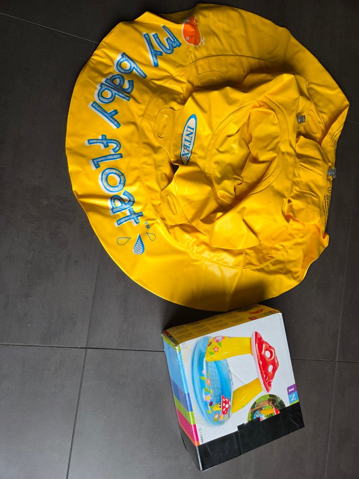 Intex My Baby Float zwemband en paddenstoel zwemzitje, Ophalen, Gebruikt, Zwemband, Intex