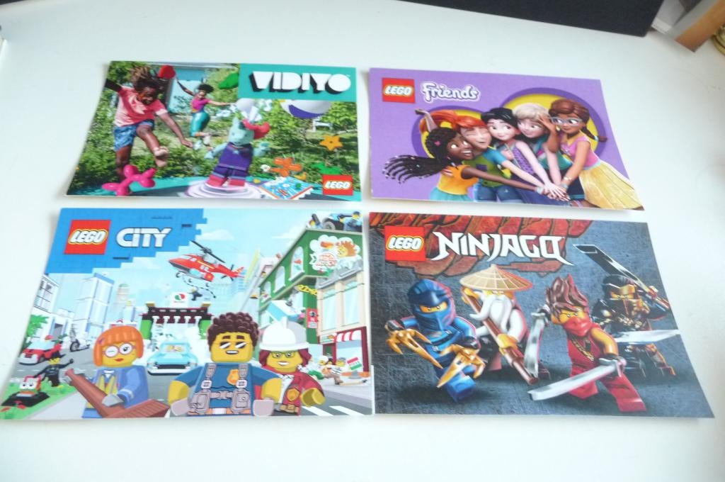 9 lego kaarten uitnodiging kom je bouwen 3 dubbel, Verzenden, Lego, Overige typen, Nieuw