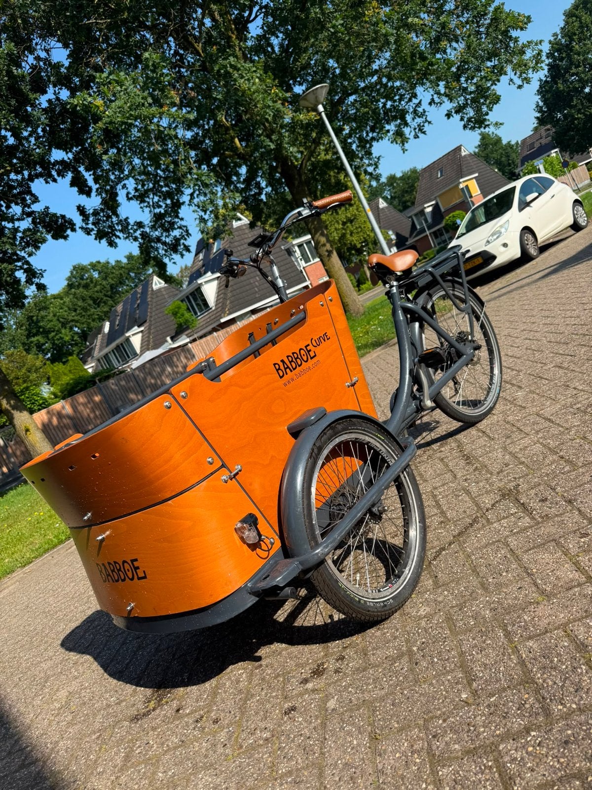 Babboe curve elektrische bakfiets, 4 kinderen of meer, Gebruikt, Elektrisch, Ophalen