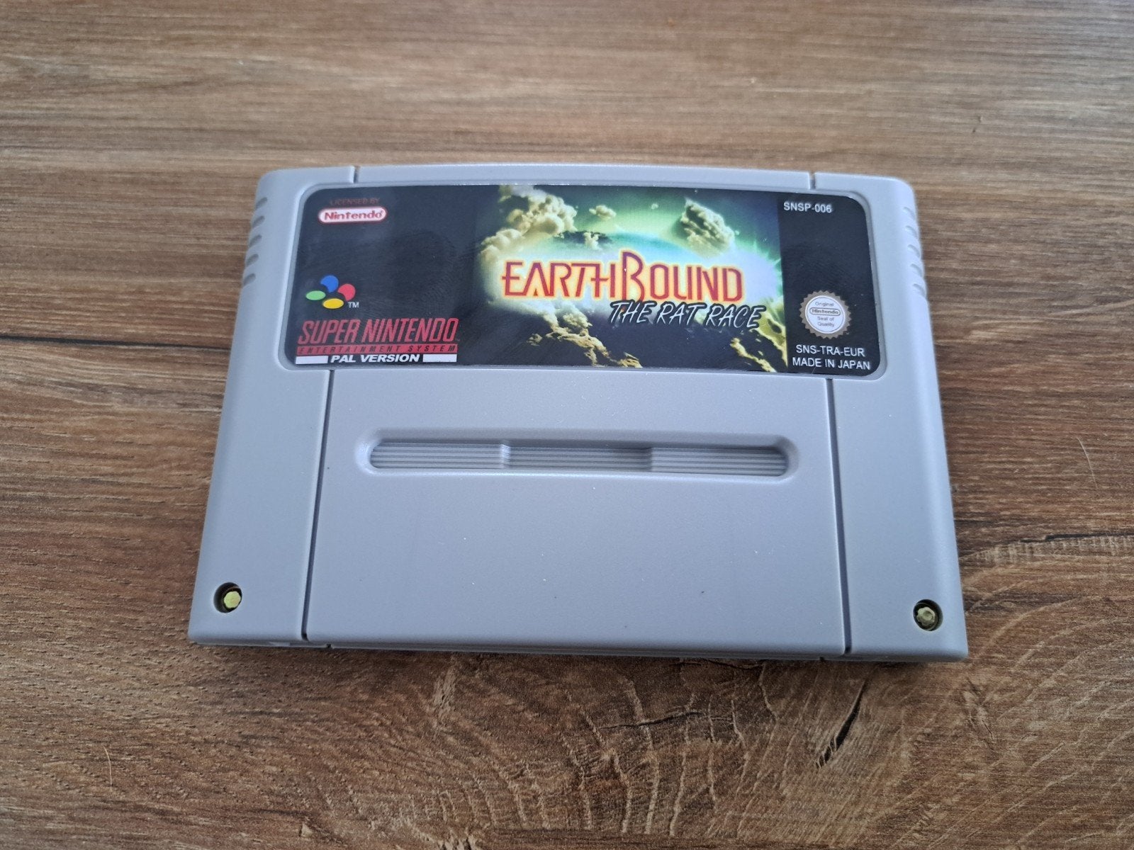 Earthbound - The Rat Race - SNES Romhack - PAL, Spelcomputers en Games, 1 speler, Racen en Vliegen, Ophalen of Verzenden, Zo goed als nieuw