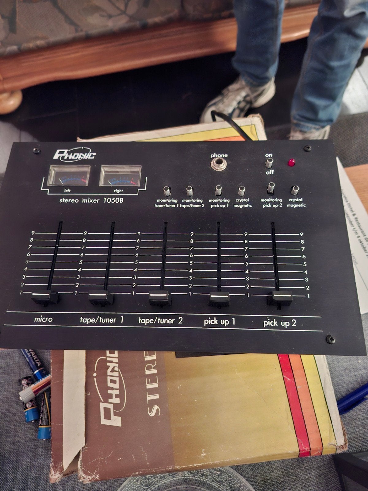 Phonic Stereo Mixer SM1050 B - Vintage Audiomixer, Muziek en Instrumenten, Ophalen of Verzenden, Gebruikt, Minder dan 5 kanalen
