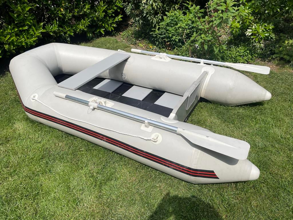 Seago opblaasboot met yamaha buitenboord 3,5 pk, Watersport en Boten, Zo goed als nieuw, Peddels, Hout, Buitenboordmotor