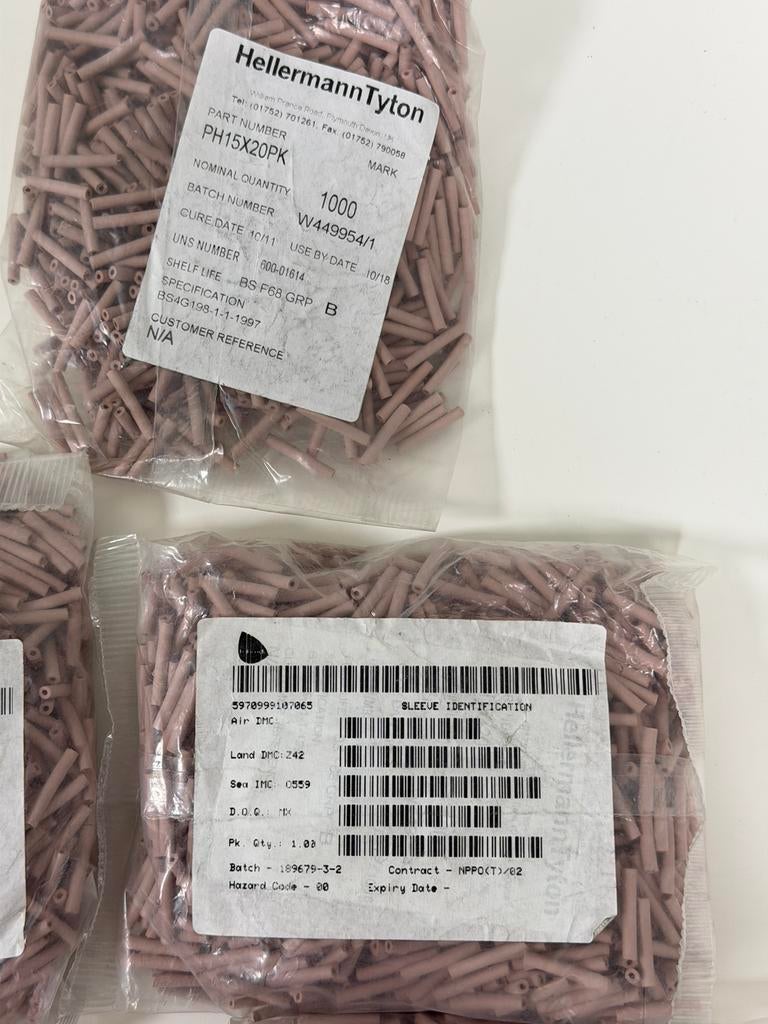 5000x HellermannTyton PH15X20PK Kabelmarkeringshuls Nieuw, Nieuw, Ophalen of Verzenden, H, H