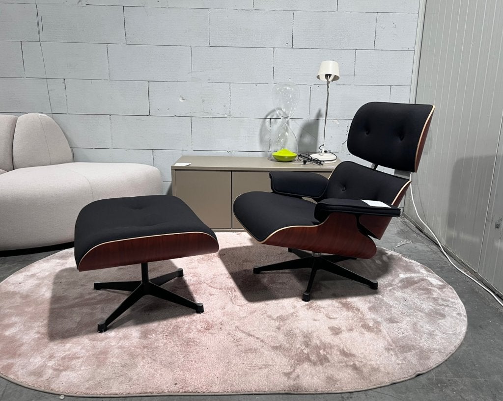 Vitra Lounge Chair +Ottoman Limited Edition 2016 Black Twill, Vitra, Nieuw, Ophalen of Verzenden, Vitra