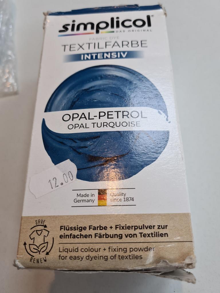 Simplicol Textielverf Intensief - Opaal Turquoise, Blauw, Nieuw, Ophalen of Verzenden, Verf