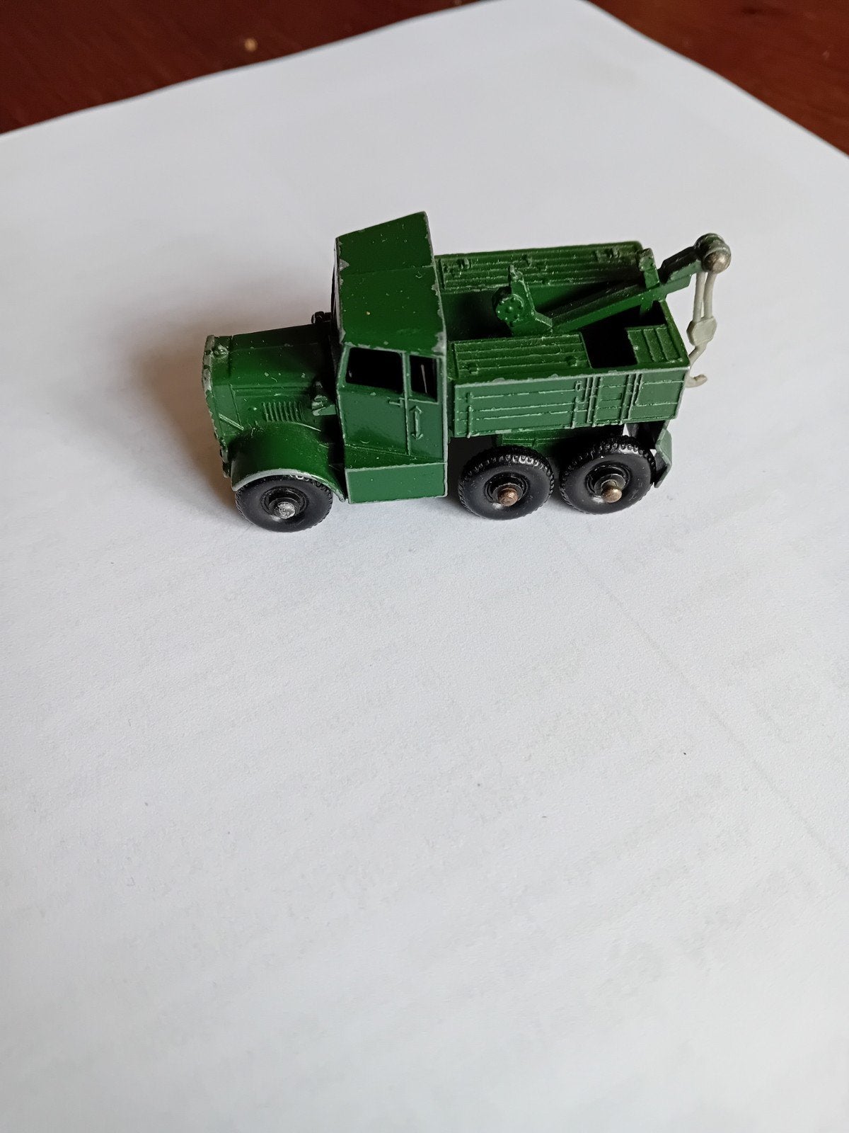 Vintage Scammell Breakdown Truck - Groen Die-Cast Model, Ophalen of Verzenden, Gebruikt