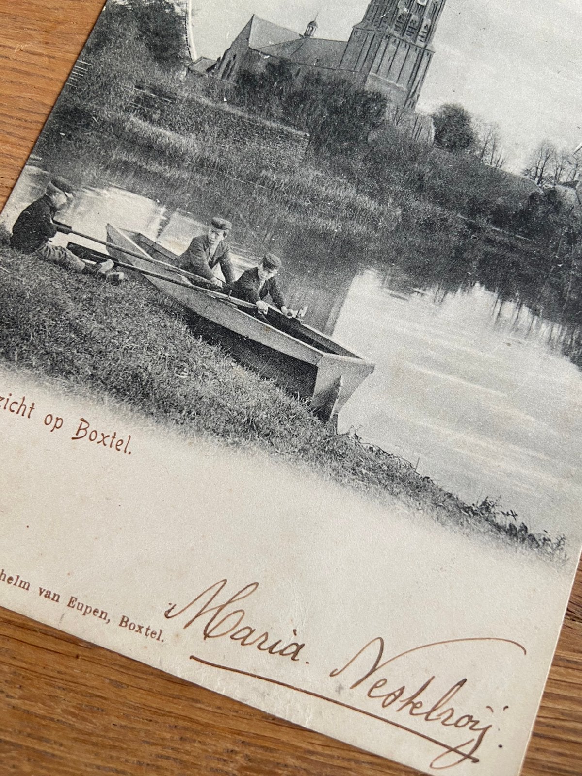 Boxtel oud boot water kerk Van Nistelroij, Ophalen of Verzenden, Voor 1920, Buiten Europa