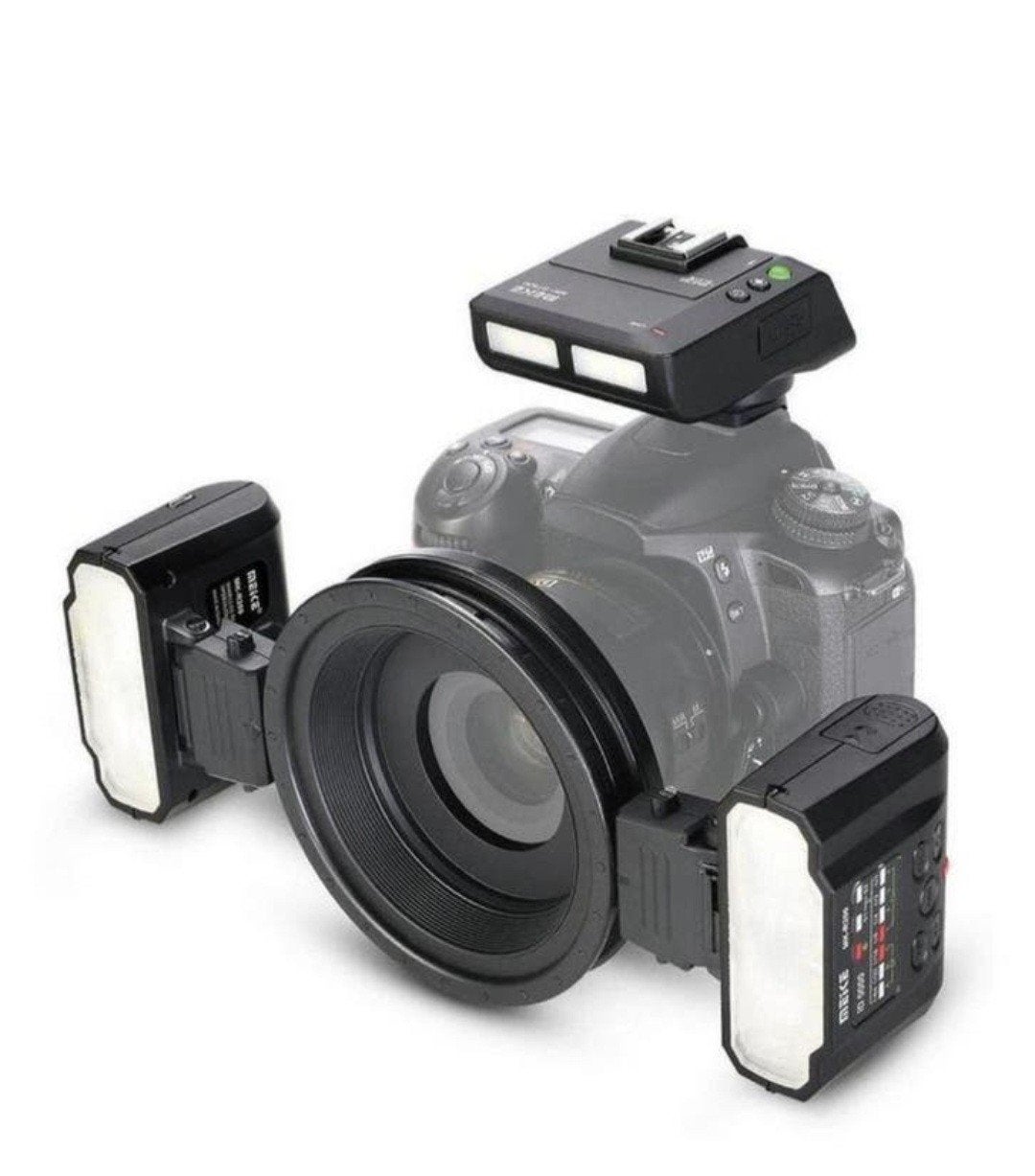 Meike MK-GT6200 Macro Ringflitser Set voor Camera's, Ophalen of Verzenden, Zo goed als nieuw, Overige merken