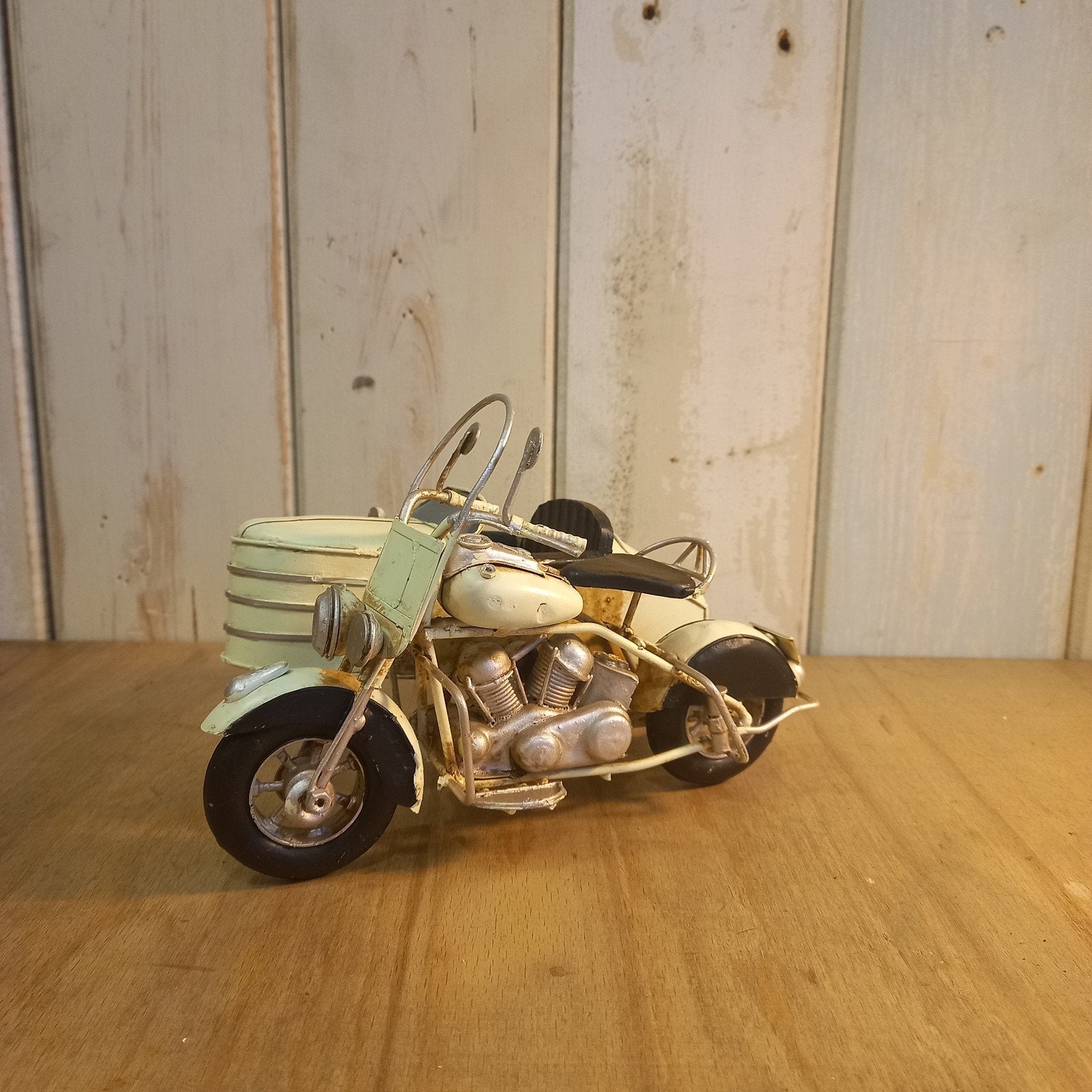 Blikken oldtimer motor met zijspan - harley davidson, Ophalen, B, A, Nieuw