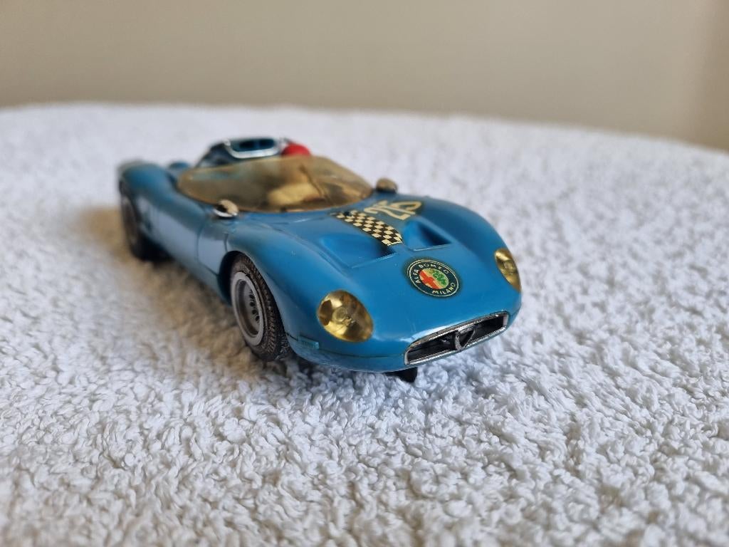 Fleischmann 3212 Alfa Romeo blauw met zwart interieur, Verzenden, Gebruikt, Elektrisch, Fleischmann