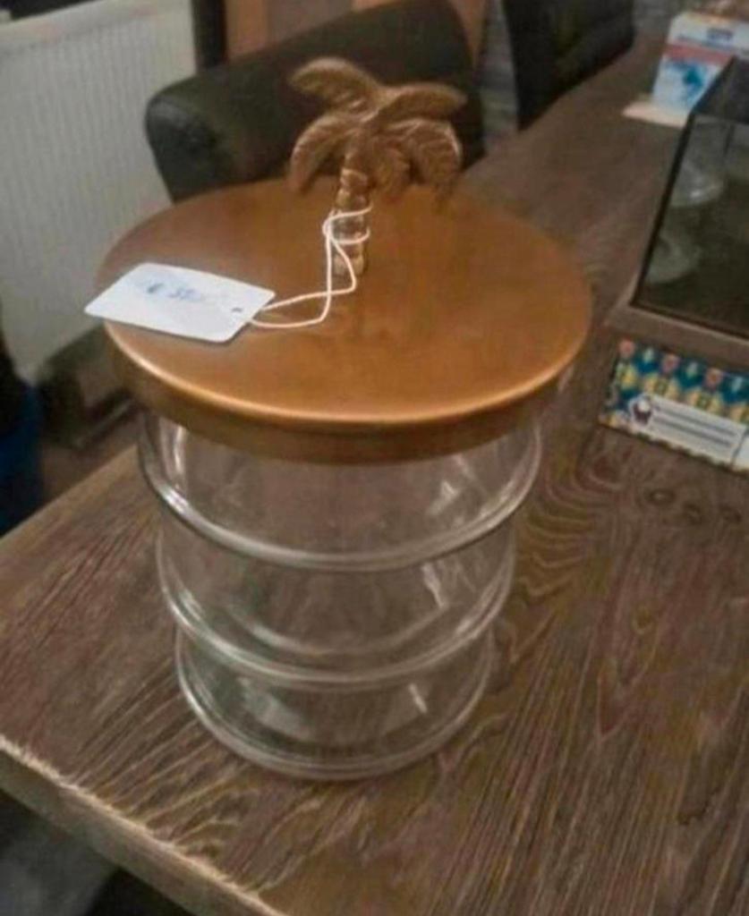 Riviera Maison Palm Breeze Storage Jar, Ophalen of Verzenden, Nieuw, Overige stijlen