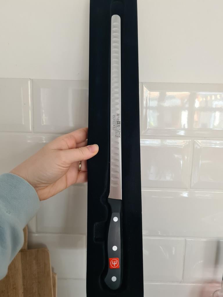 Wüsthof zalmmes 29cm, Nieuw, Ophalen of Verzenden, Rvs of Chroom, Vaatwasserbestendig