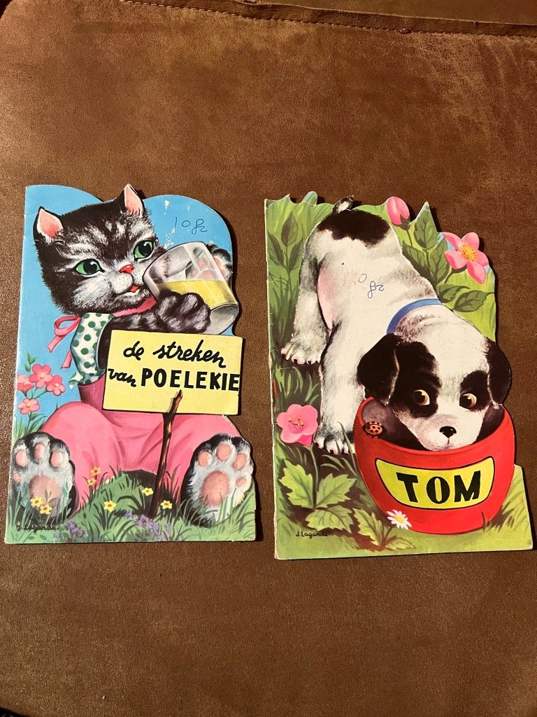 2 vintage kinderboekjes, Hemma 1973, Boeken, Gelezen, 5 of 6 jaar, Fictie algemeen, Jongen of Meisje