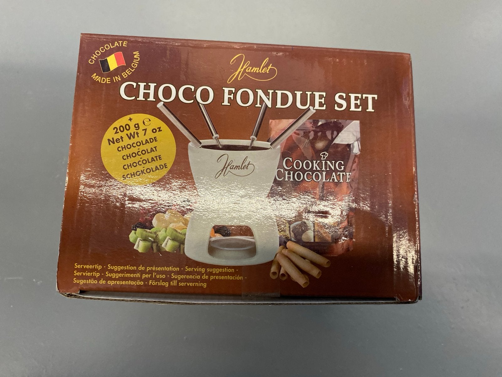 Hamlet Choco Fondue Set, Witgoed en Apparatuur, Fonduesets, Ophalen, Zo goed als nieuw, Brander, Fondueset