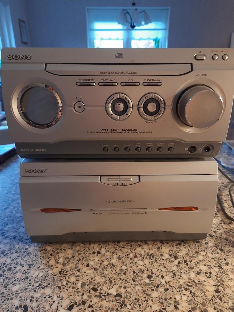 Sony MHC-W25 Mini Hi-Fi Component Systeem, Audio, Tv en Foto, Stereo-sets, Ophalen, Gebruikt, Tuner of Radio, Microset