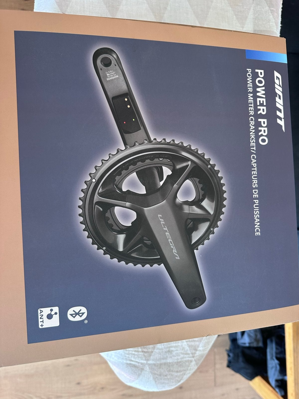 Giant Power Pro Ultegra R8100 powermeter crankstel, Fietsen en Brommers, Fietsonderdelen, Ophalen, Zo goed als nieuw, Racefiets