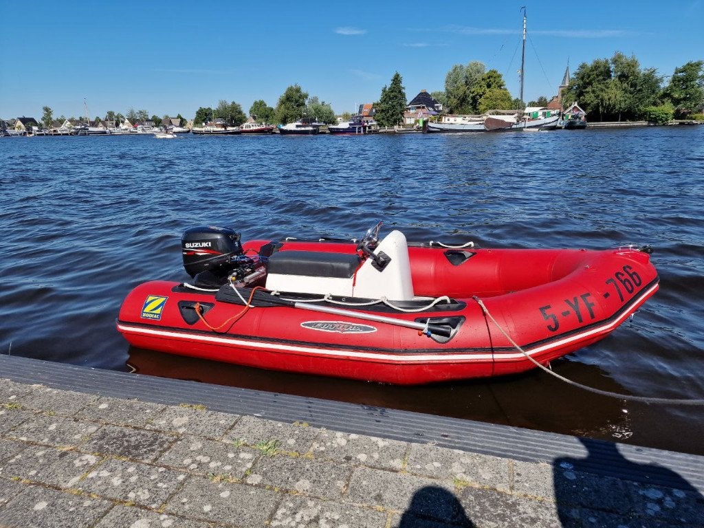Zodiac Futura MK2 C Rubberboot met motor en trailer, Ophalen, Aluminium, Gebruikt, 4 m