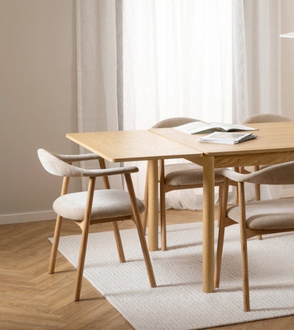 by fonQ Nordic Eetkamerstoel Eikenhout Beige | Van €189, nu, Byfonq, Overige kleuren, Byfonq, Nieuw