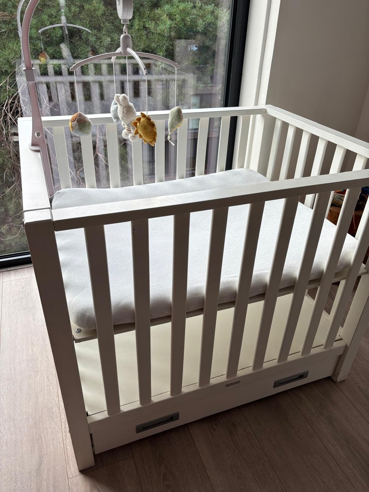 Kinderbox met kleed en mobiel., Ophalen, Boxkleed
