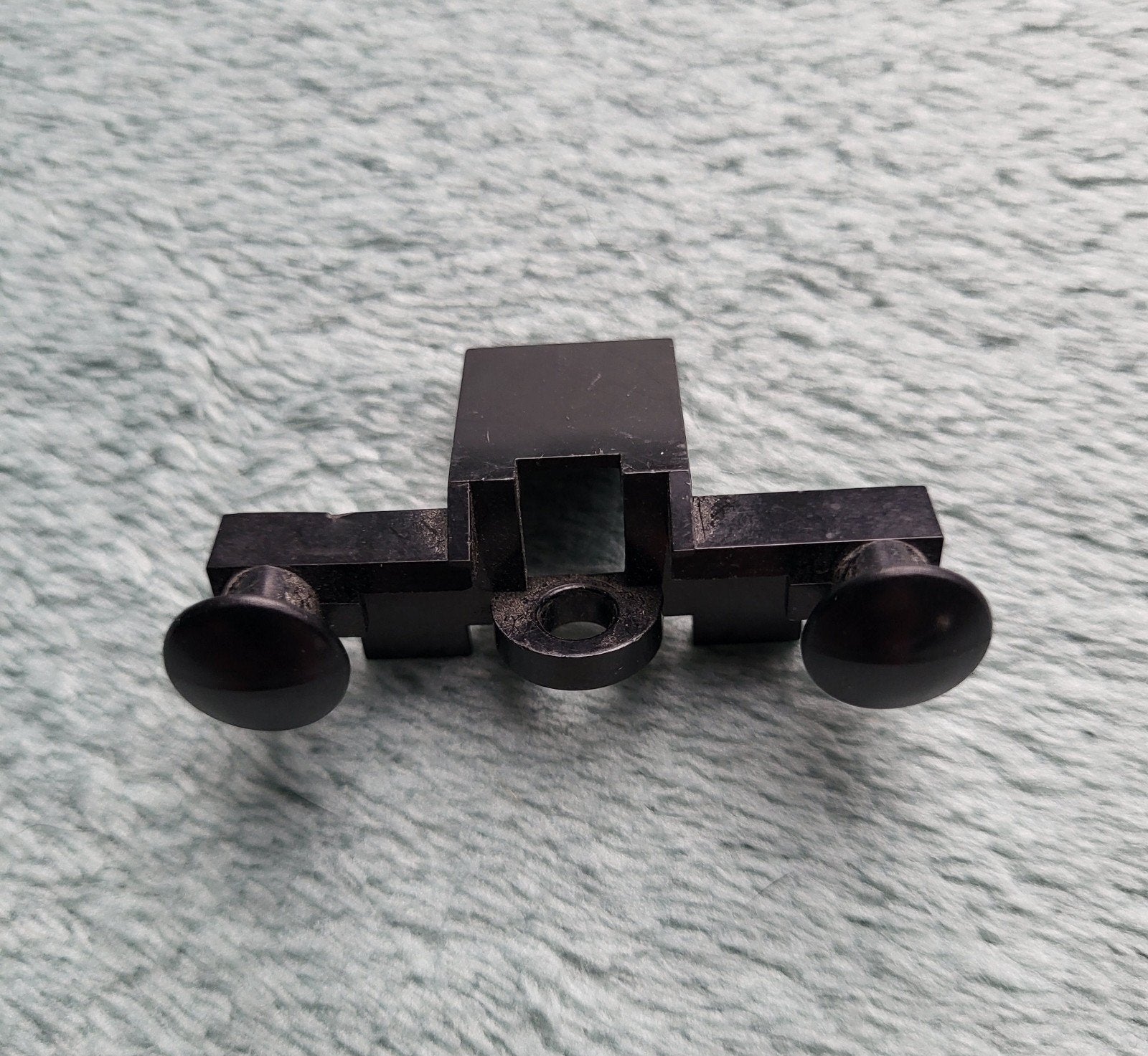Lego trein locomotief / wagon stoot - buffer blokje Zwart., Ophalen of Verzenden, Gebruikt, Losse stenen, Lego