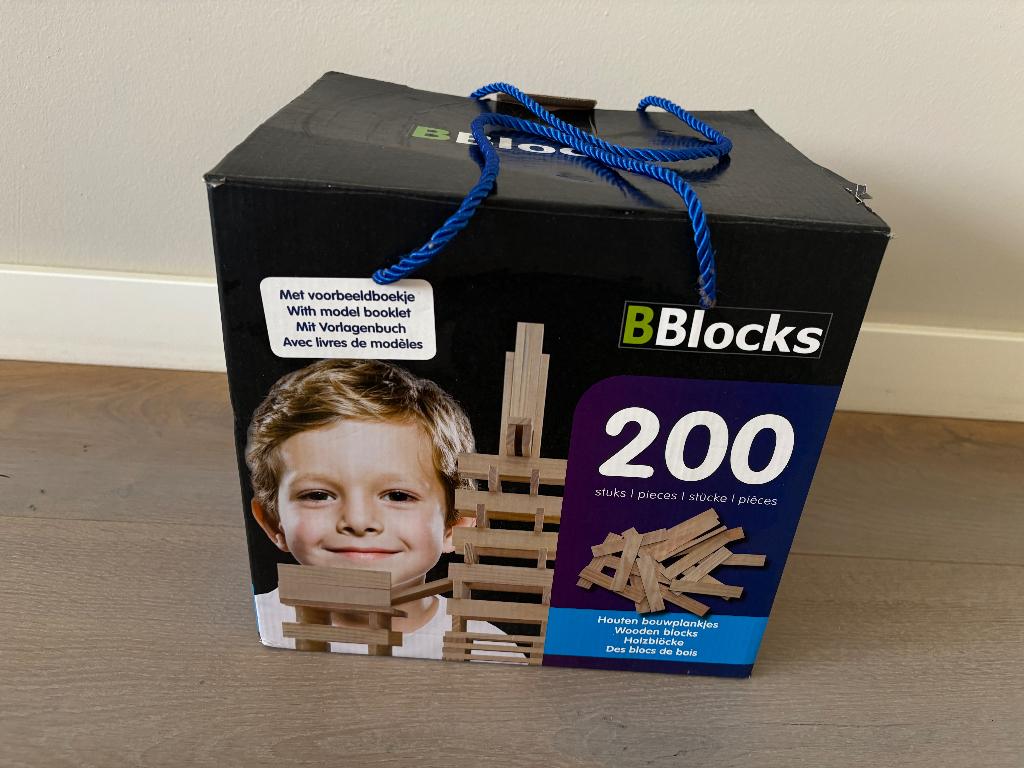 Bblocks Bouwplankjes - 200 stuks - Kleur, Kinderen en Baby's, Ophalen of Verzenden, Zo goed als nieuw, Overige merken