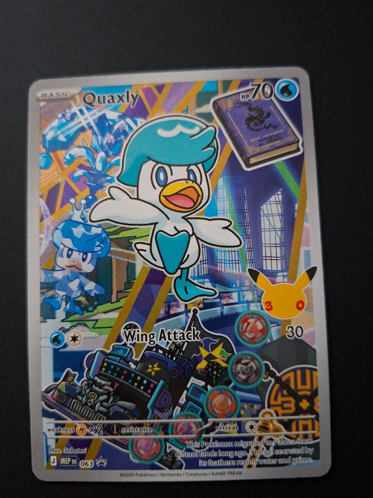 Pokemonkaart Quaxly, Ophalen, Zo goed als nieuw, Losse kaart