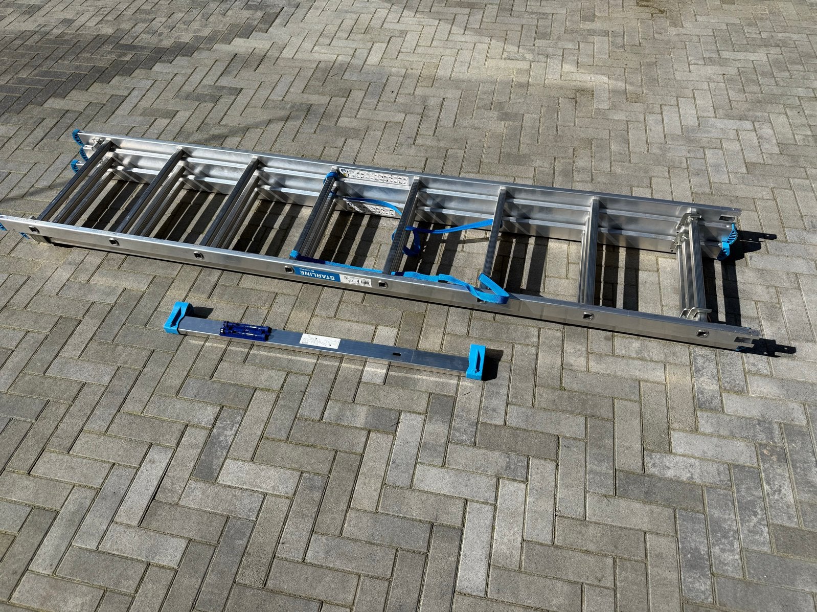 Tubesca Starline 3-delige reformladder 6m, Ophalen, Nieuw, Ladder, Opvouwbaar of Inschuifbaar