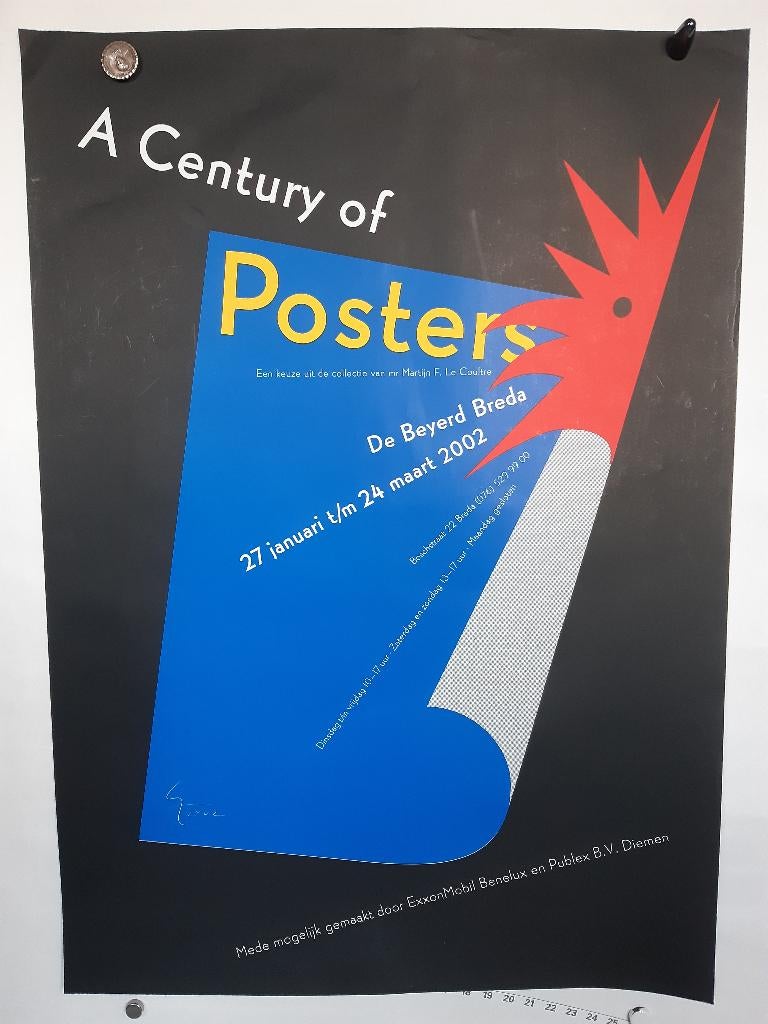 Originele poster A Century of Posters Gielijn Escher, Verzenden, A1 t/m A3, Reclame, Rechthoekig Staand