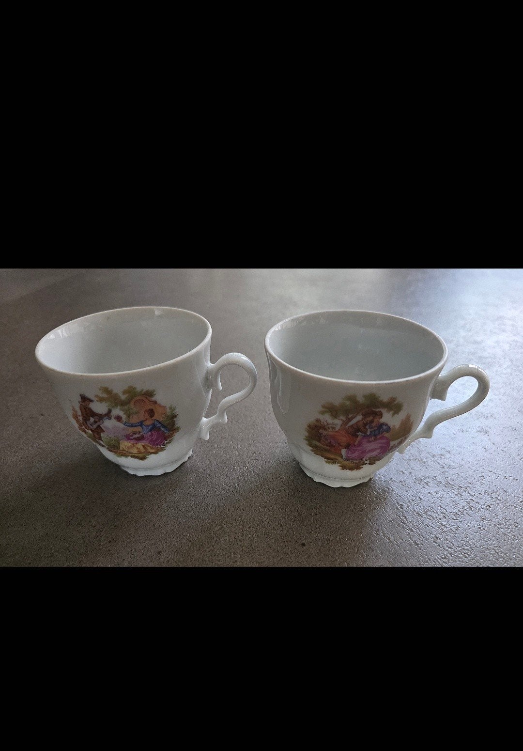 Eschenbach Bavaria Elfenbein Porzellan  2 prachtige vintage, Antiek en Kunst, Ophalen of Verzenden