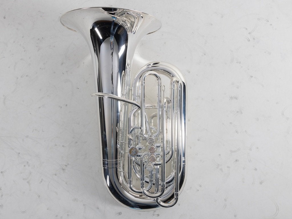 Gebruikte Bastuba Bes Manchester Brass Front Action, 4 + 1,, Muziek en Instrumenten, Blaasinstrumenten | Tuba's, Gebruikt, -, -