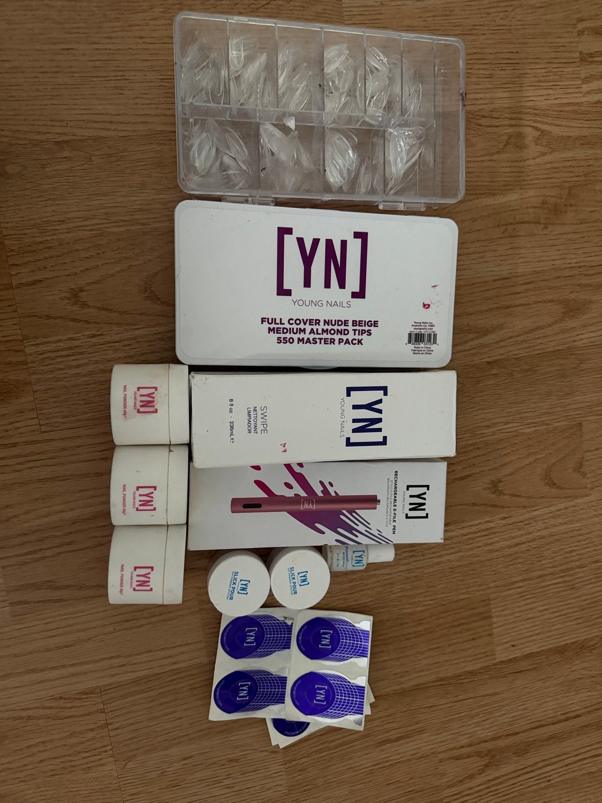 Young Nails nagelproducten set - Nieuwstaat, Ophalen of Verzenden, Zo goed als nieuw, Overige typen