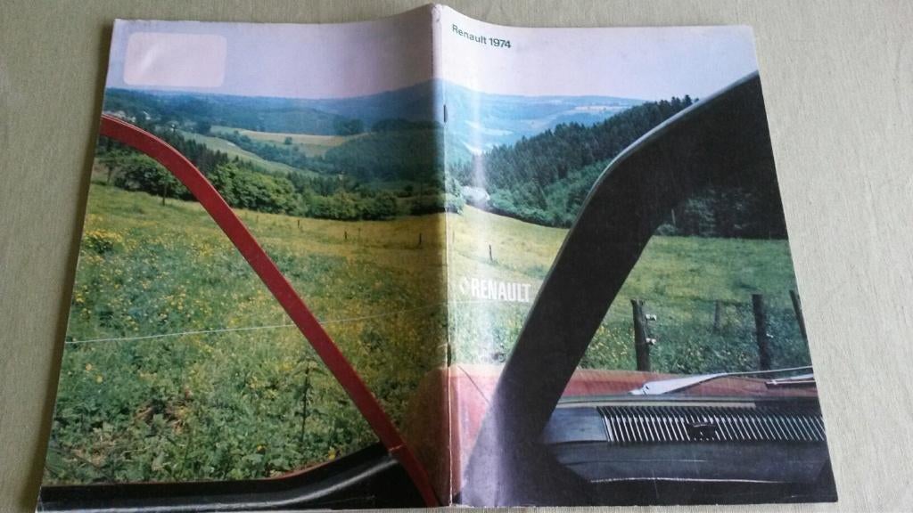 auto folder Renault 1974 overzichtboek, Ophalen, Zo goed als nieuw, Overige merken