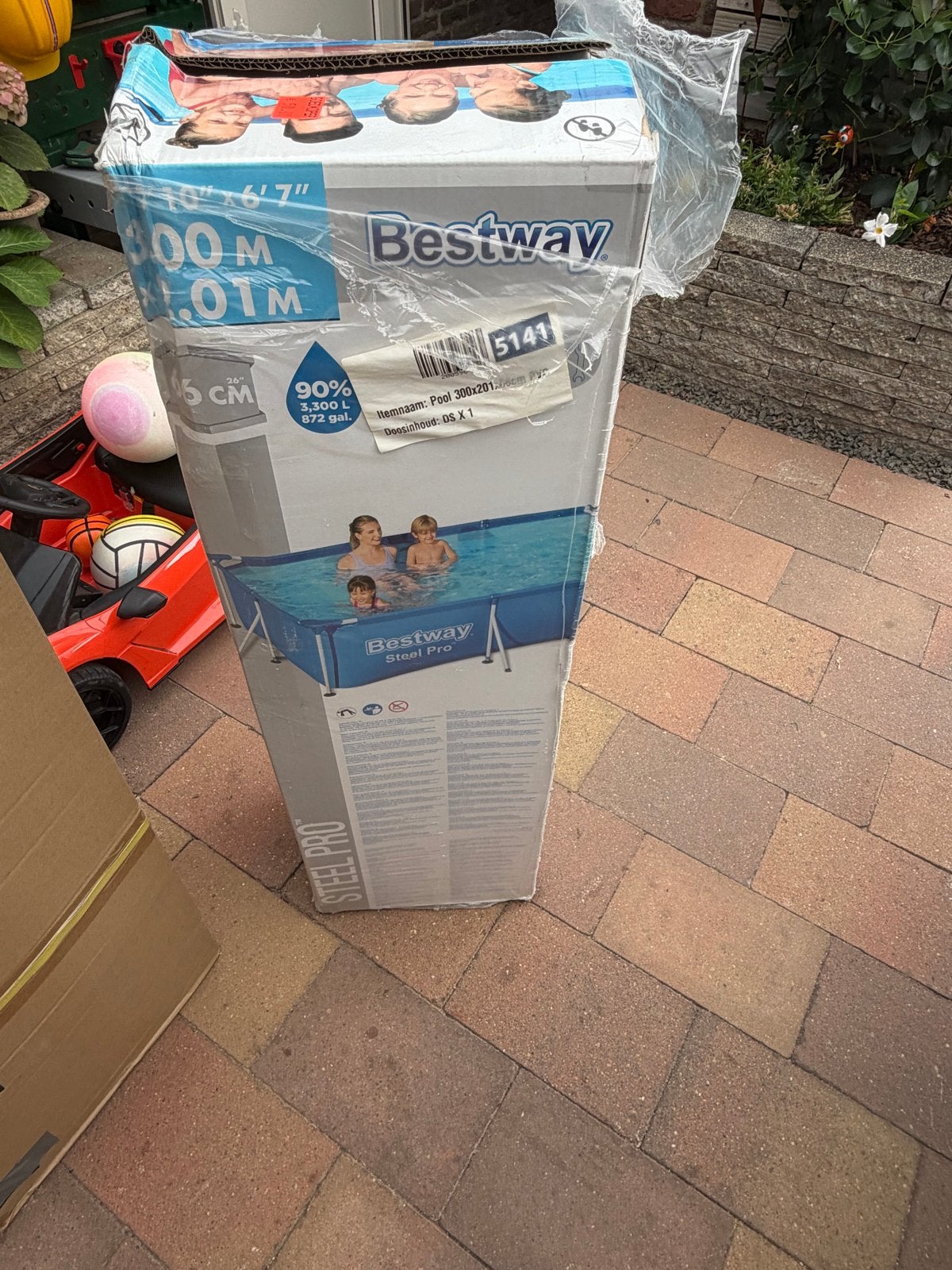 Bestway Steel Pro opzetzwembad 3.00m x 2.01m x 66cm, Tuin en Terras, Zwembaden, Ophalen, Nieuw, Opzetzwembad, 200 tot 400 cm
