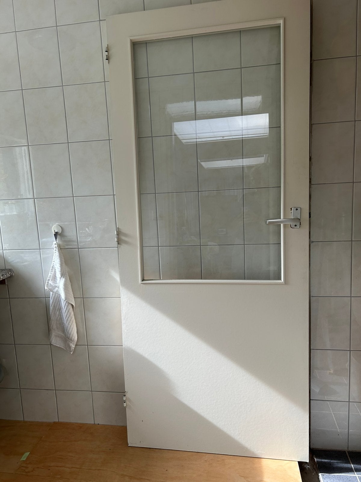 Deur met glas, Ophalen, Gebruikt, Binnendeur, Glas