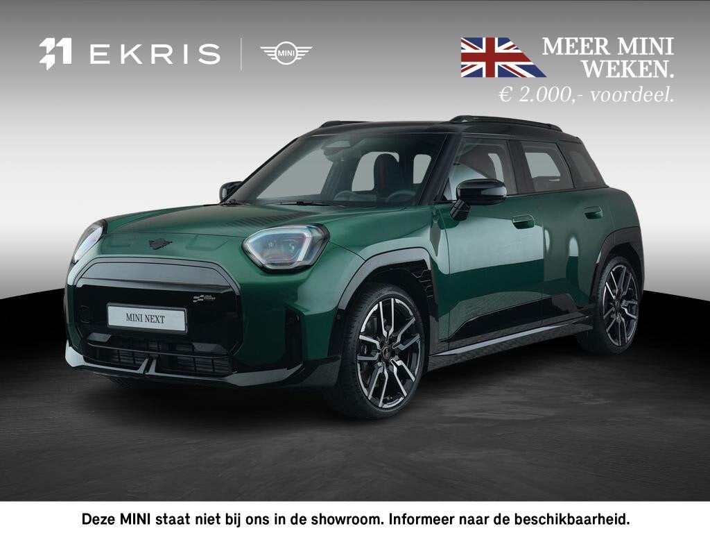 MINI Aceman E John Cooper Works Trim | Pakket S, Auto's, Gebruikt, Met garantie (alle), Leder en Stof, Origineel Nederlands