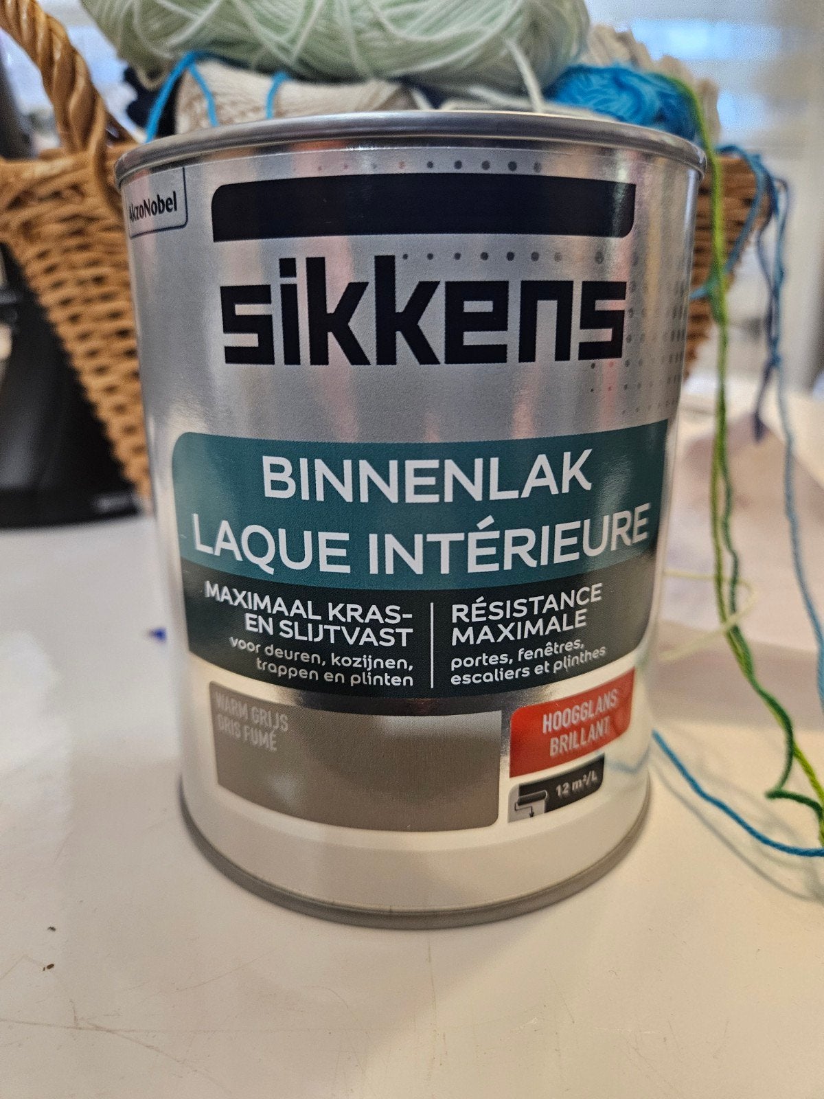 Sikkens Binnenlak Hoogglans Warm Grijs 0,75L, Info@sikkens.nl, Nieuw, Ophalen of Verzenden, AkzoNobel
